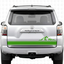 Mountain Double Stripe Tailgate Vinyl Decal Sticker for Toyota 4Runner 2010-2017_3