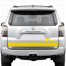 Mountain Double Stripe Tailgate Vinyl Decal Sticker for Toyota 4Runner 2010-2017_5