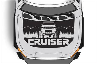 Toyota Fj Cruiser (2007-2014) - Vinyl Decal Hood Wrap Kit - Fj Cruiser Hood