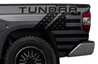 Toyota Tundra (2014-2023) Custom Vinyl Decal Kit - Tundra USA Flag