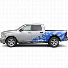 Custom Mud Splash Side Vinyl Decal Kit for Dodge Ram 1500-3500 2009–18 _2