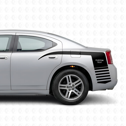 Custom Strobe Claw Style Stripes Bedside Vinyl Decal Sticker for Dodge Charger 2006-2010