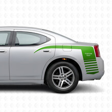 Custom Strobe Claw Style Stripes Bedside Vinyl Decal Sticker for Dodge Charger 2006-2010_3