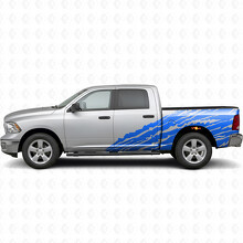 Mud Splash Style Stripes Side Vinyl Decal Sticker for Dodge Ram 1500_2