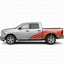Mud Splash Style Stripes Side Vinyl Decal Sticker for Dodge Ram 1500_4