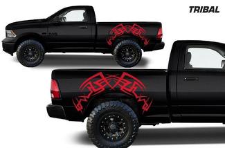 DODGE RAM 1500/2500 (2009-2018) CUSTOM VINYL DECAL - TRIBAL