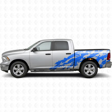 Destroyed Style Side Vinyl Decal Sticker for Dodge Ram 1500_2