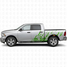 Mud Splatter Effect Side Vinyl Decal Sticker for Dodge Ram 3500_3