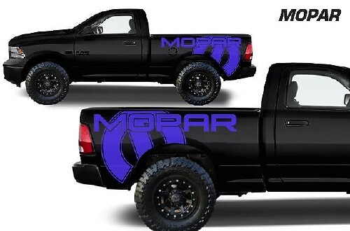 Mopar Rear Side Vinyl Decal Kit for Dodge Ram 1500/2500/3500 2009-2018
