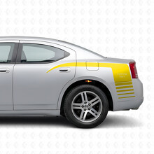 Personalized Strobe Claw Style Stripes Side Vinyl Decal Sticker for Dodge Charger 2006-2010_5