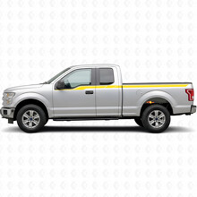 Upper Rally Stripes Side Bedside Door Vinyl Decal Sticker for Ford F-150 2015-2017_5