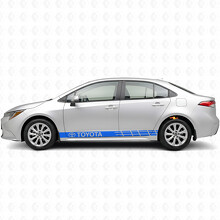 Toyota Logo Accent Stripes Side Vinyl Decal Sticker for Toyota Corolla_2