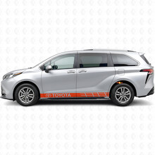 Branded Accent Stripes Rocker Panel Vinyl Decal Sticker for Toyota Sienna_4