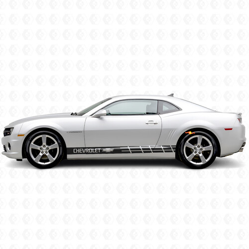 Branded Racing Stripes Side Vinyl Decal Sticker for Chevrolet Camaro