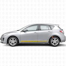 Racing Graphic Stripe Car Side Vinyl Decal Sticker for Mazdaspeed 3 2007 - 2013_5