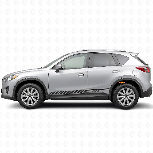 Strobe Racing Stripes Side Vinyl Decal Sticker for Mazda CX-5 2013-2018_1