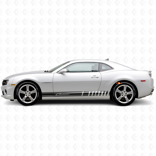 Racing Stripes with Camaro Lettering Side Vinyl Decal Sticker for Chevrolet Camaro