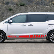 Side Racing Stripes Vinyl Decal Sticker fit to Kia Sedona
 2