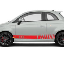 Custom Text Graphics Racing Vinyl Decal Sticker for Fiat 500 Abarth 3