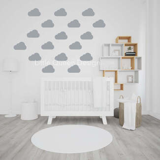 Clouds Wall children room Decal Stickers
