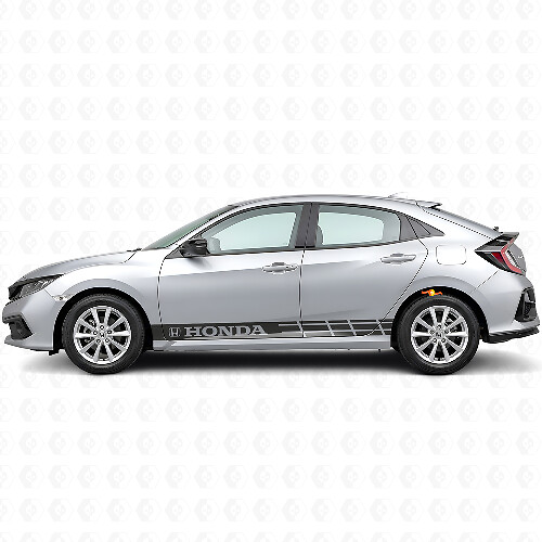 Racing Stripes Side Vinyl Decal Sticker for Honda Civic