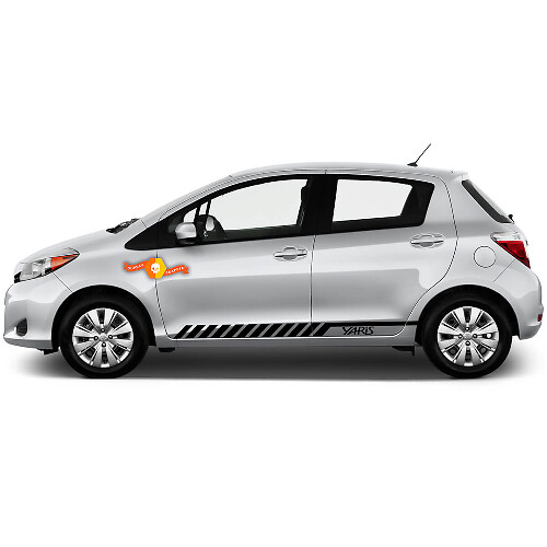 Racing Side Stripe Vinyl Decal Kit for Toyota Yaris 2012-2018