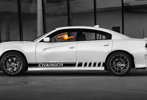 Racing Stripe Side Vinyl Decal Kit for Dodge Charger