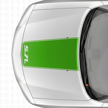 5.7L Blackout Outline Stripe Hood Vinyl Decal Sticker for Dodge Charger 2006-2010_3