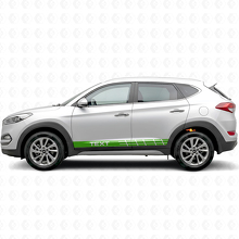 Racing Style Stripes Side Vinyl Decal Sticker for Hyundai Tucson_3