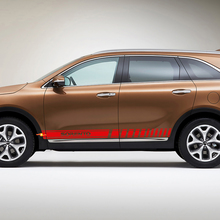 Side Racing Stripes Vinyl Decal Sticker fit to Kia Sorento
 2