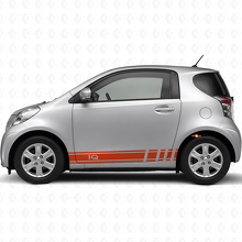 iQ Logo Racing Side Stipes Vinyl Decal Kit Car for Toyota iQ _4