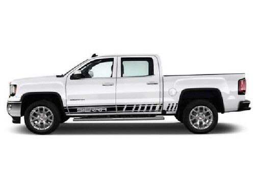 2X Multiple Color Graphics Strip Sierra 1500 Symbol Car Racing Decal Sticker