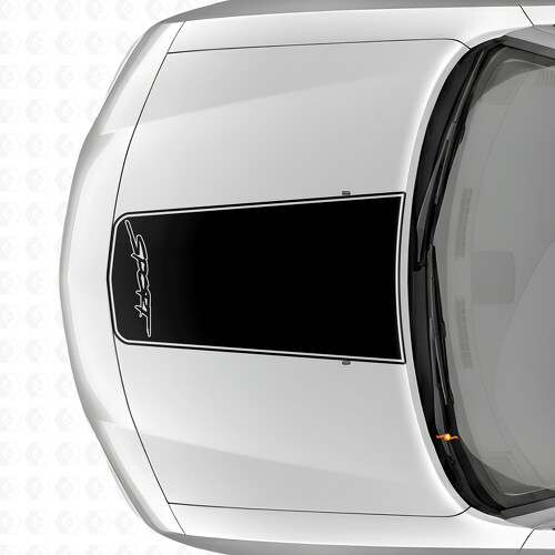 Sport Blackout Outline Stripe Hood Vinyl Decal Sticker for Dodge Charger 2006-2010