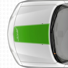 Sport Blackout Outline Stripe Hood Vinyl Decal Sticker for Dodge Charger 2006-2010_3