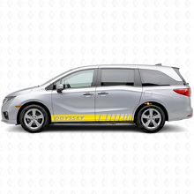 Racing Style Stripes Side Vinyl Decal Sticker for Honda Odyssey 2018-2020_5