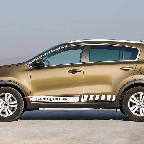 Side Racing Stripes Vinyl Decal Sticker fit to Kia Sportage
