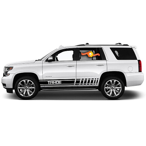 2X Multiple Colour Side Graphics Chevrolet Tahoe Symbol Car Racing Vinyl Decal Sticker