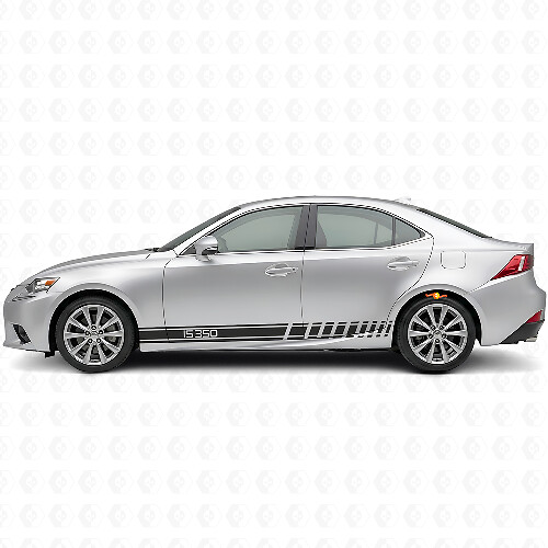 IS350 Logo Racing Stripes Side Vinyl Decal Sticker for Lexus IS 2014-2020