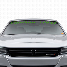 Custom Text Handwritten-style Windshield Vinyl Decal Sticker for Dodge Charger 2015-2026_3