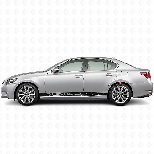 Racing Side Stripes Vinyl Decal Set for Lexus GS 350 F Sport / GS 450h