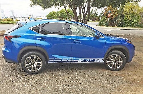 Racing Side Stripes Vinyl Decal Kit for Lexus NX 200t NX 300h