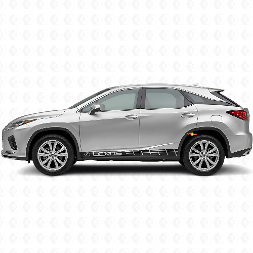 Racing Style Stripes Rocker Panel Vinyl Decal Sticker for Lexus RX