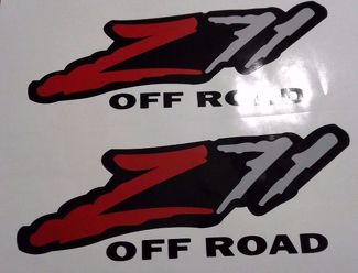 Z71 off road stickers decal, silverado tahoe GM sierra ( SET )