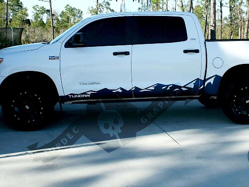 Toyota Tundra Side Door Rocker Panel Mountain Decal Sticker 2007 - 2020
