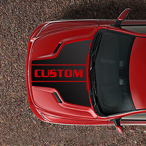 Custom Hood Stripes Vinyl Decals for Dodge Ram 1500