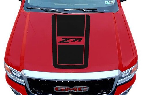 Gmc Sierra (2014-2017) Custom Vinyl Hood Sticker Decal Wrap Kit - Z71
