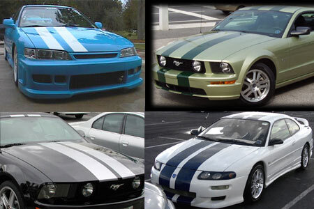 Dual Racing Stripe Kit Decal Sticker
