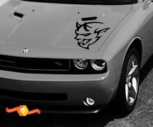 Dodge Demon Challenger SRT Hood Scoop Logo Car Vinyl Decal Graphic Sticker 2