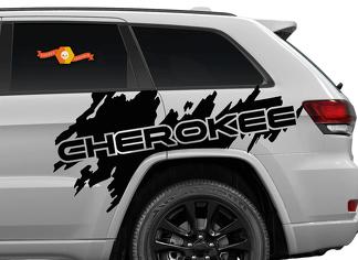 Side Jeep Cherokee Trailhawk TrailHawk Splash Splatter Graphic Vinyl Decal SUV