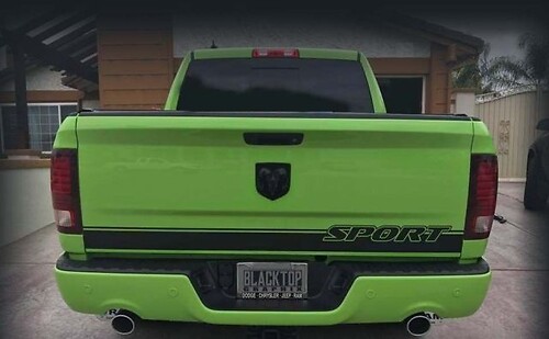 RAM 1500 Sport Tailgate Stripe Sticker Decal Hemi Dodge Truck 5.7 2017 2016 2015 2014

